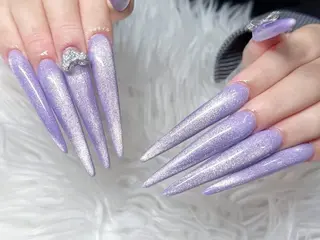 ロング エクラ ネイルのネイルデザイン