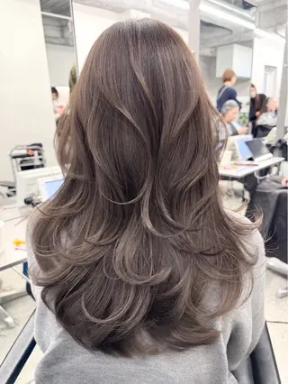ロング ハイライト/レイヤー 河原町/Manatoのヘアスタイル