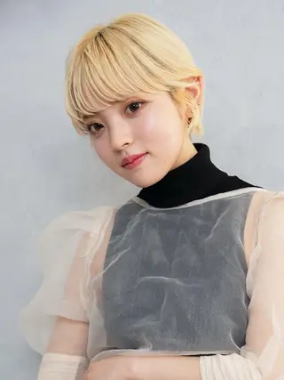 ショート カラー 菅野谷 琉那のヘアスタイル