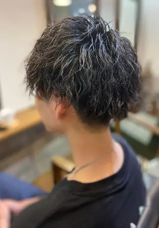 ショート パーマ メンズ 【Lei】橋本孝太 レイヤー・美髪矯正のヘアスタイル