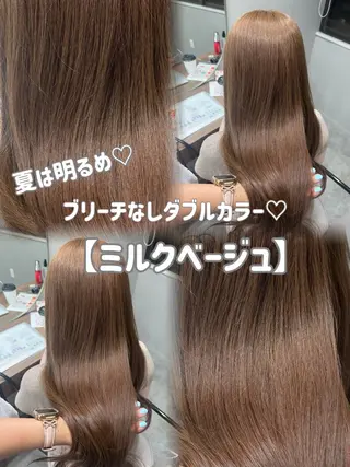ロング カラー 結べるレイヤー/ 透明感カラー/和奏のヘアスタイル