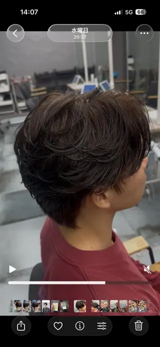 パーマ メンズ ユウ✩.*˚/メンズ 特化/シャドウパーマのヘアスタイル