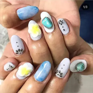 ネイル 渋谷/チップ長さ出し 👑アプレgel-xのネイルデザイン
