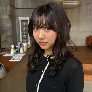 ミディアム カラー ヘアアレンジ 英 このみのヘアスタイル
