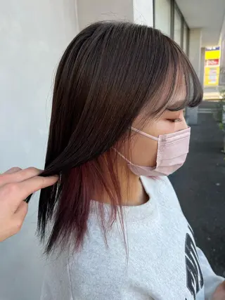 ショート カラー 名古屋/栄/デザイン ブリーチ/松井亮磨のヘアスタイル