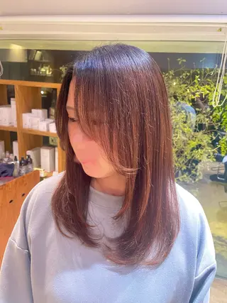セミロング 田口 純怜のヘアスタイル