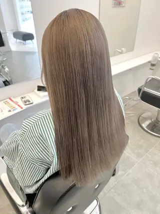 ロング カラー NANO/ ブリーチ×レイヤーのヘアスタイル