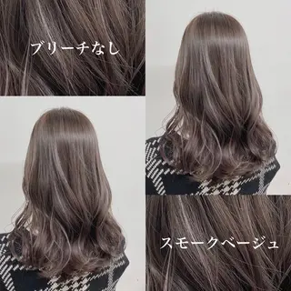 ミディアム カラー 🥞ベージュ系カラー 【すずきりほ】🥞のヘアスタイル