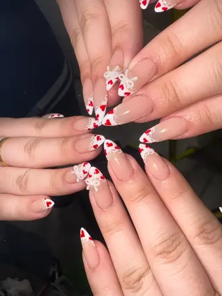 ネイル 33nail✴️栄 スミレ❇️Gel-xのネイルデザイン