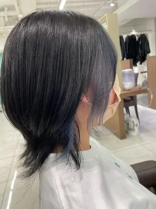 カラー 渡部凌我 小顔ウルフ ハイトーンカラーのヘアスタイル