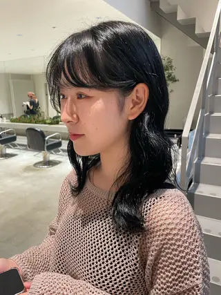 セミロング カラー ヘアアレンジ kilto.きょうか 🍑カットモデル🍑のヘアスタイル