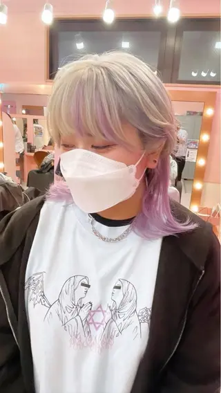 ミディアム 【韓国×ハイトーン】 🇰🇷SOGO🩶のヘアスタイル
