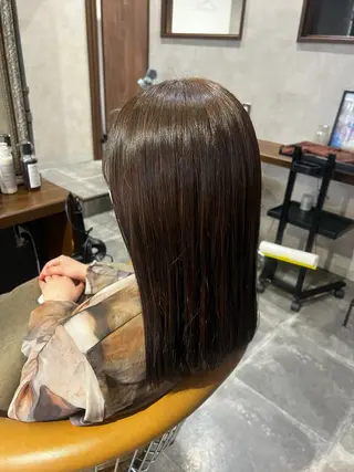 ロング 天王町×韓国レイヤー 髪質改善 佐藤友茉のヘアスタイル