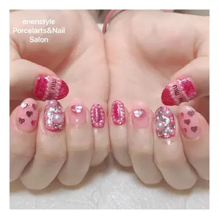 ミディアム ネイル 🐾enen style 🐾のネイルデザイン