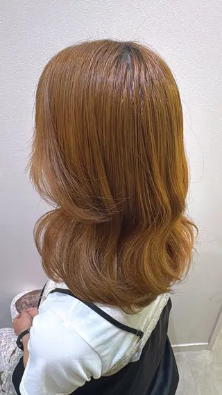 セミロング カラー 💖透明感カラー💖 美優のヘアスタイル