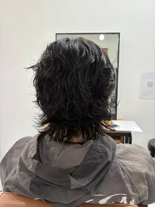 パーマ メンズ 海外風パーマ カラー特化園田　楓莉のヘアスタイル