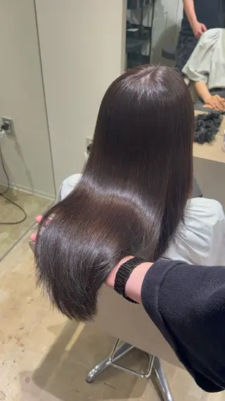 セミロング カラー ✨艶カラー 渋谷 ✨優大のヘアスタイル