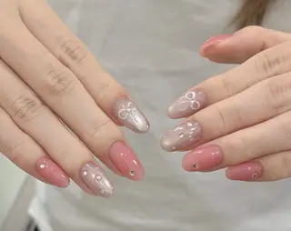 ネイル By moonネイル 🌷ワンホン/韓国風のネイルデザイン