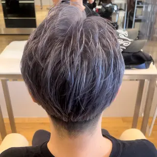 ショート カラー メンズ CLEOhair RYOHEIのヘアスタイル