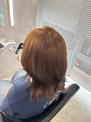 ミディアム カラー 橋木 凛々のヘアスタイル