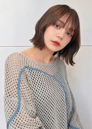 ミディアム 透明感カラー/ヘッド スパ/喜多将平🍀のヘアスタイル