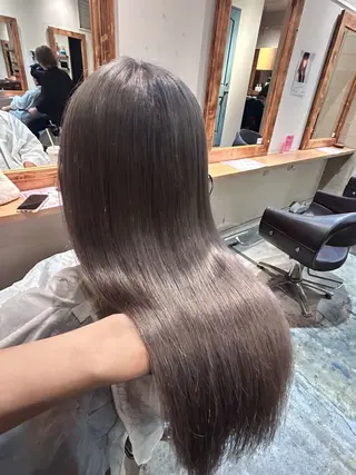 ロング カラー 艶髪×透明感カラー りなのヘアスタイル
