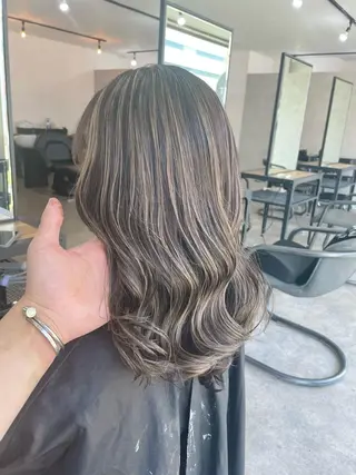 ロング カラー パーマ ヘアアレンジ メンズ キッズ ネイル マツエク・マツパ アイブロウ エビスザキレン/メン ズ/心斎橋🌳のヘアスタイル