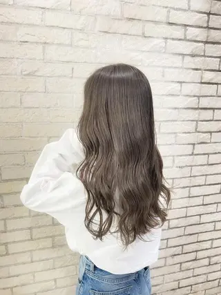 ロング カラー ダブルカラー/ 縮毛矯正🌼畔上のヘアスタイル
