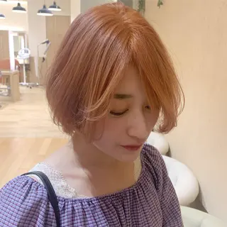 ミディアム カラー 𝒢𝒾𝓇𝓁𝓎 ⑅　𝓎𝓊𝓀𝒶のヘアスタイル