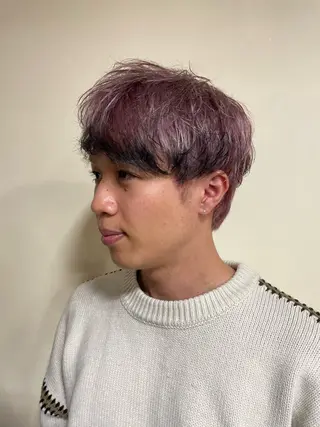 ショート カラー メンズ 浅岡 昭汰のヘアスタイル