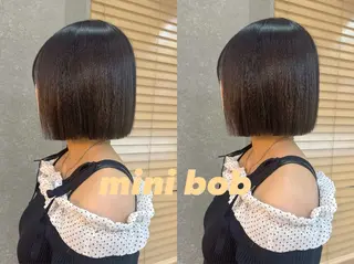 ショート ボブ レイヤー 透明感カラー🎀そらのヘアスタイル