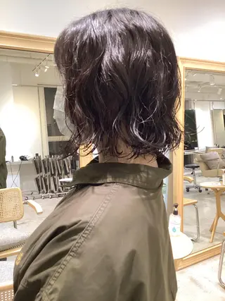 ミディアム パーマ FILMS/sari /似合わせカットのヘアスタイル