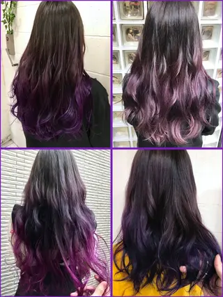 ロング カラー 佐伯 りょうのヘアスタイル