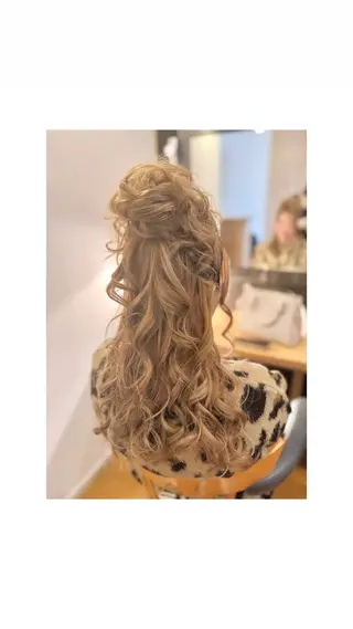 セミロング 札幌円山ヘアメイク/ バーガスのヘアスタイル
