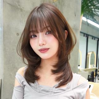 ミディアム カラー 🎀𝑆𝐴𝑅𝐴 /レイヤーカット🎀のヘアスタイル