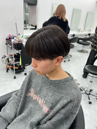 ミディアム パーマ メンズ メンズパーマ特化 TAIGAのヘアスタイル