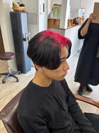 カラー メンズ 藤田 陽斗のヘアスタイル