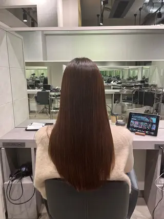 セミロング パーマ 縮毛矯正 特化生田のヘアスタイル