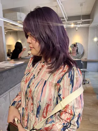 ミディアム カラー 山本 千尋のヘアスタイル