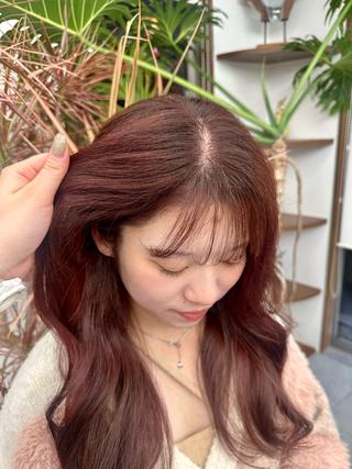 ロング カラー 恩田 遼のヘアスタイル