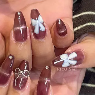 ネイル RICO Nail パーツつけ放題🌈のネイルデザイン