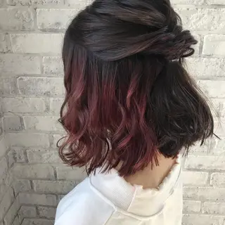 ショート カラー Oopsレイヤー 加藤澄都のヘアスタイル