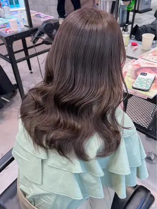セミロング カラー ヘアアレンジ 天神レイヤーカット No.1💖マユカのヘアスタイル