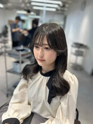 ロング カラー caho／大阪梅田 韓国ヘア♡のヘアスタイル