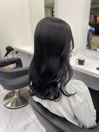 セミロング カラー ヘアアレンジ Over hair_ misakiのヘアスタイル