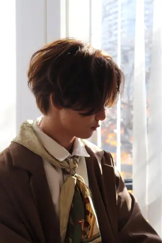 ミディアム カラー メンズ 似合わせレイヤー✄﻿ ヨシノ マサキのヘアスタイル