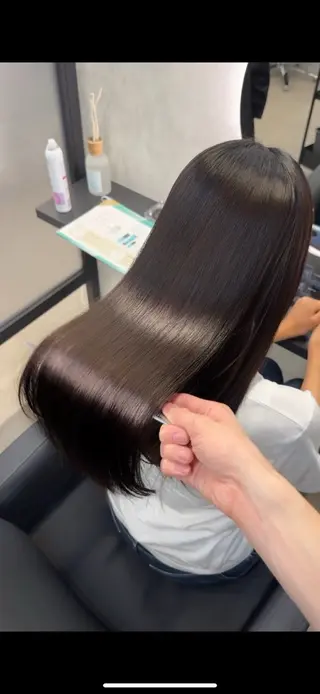 ロング カラー ヘアアレンジ 新宿 /髪質改善/ レイヤー/ヒュウガのヘアスタイル