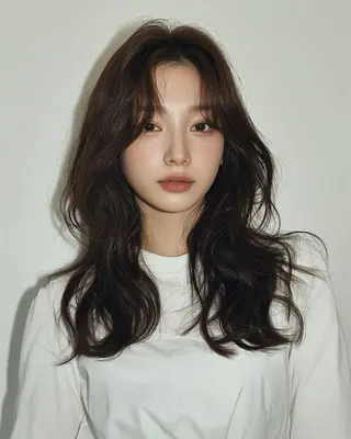 ロング カラー パーマ 似合わせカットカラー ・パ—マ✨ちえのヘアスタイル