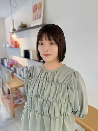 ショート カラー 安永 涼のヘアスタイル