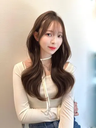 カラー うる艶かわいい🫧 夏の透明感🍨のヘアスタイル
